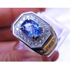 sparkling blue sapphire ring ( code: sf514)