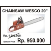 chainsaw murah wesco 20