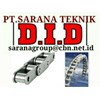did roller chain pt sarana teknik stockist : did roller chain standard ansi rs 35 up rs 240 - made in japan-1
