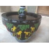 sangkar lovebird motif wayang