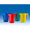 graduated beakers, coloured, stackable, pp