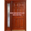pintu utama kayu mahoni panel kaca