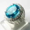 cincin batu blue topaz