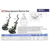 vertex hydraulic machine vise vh-6-2