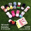 grosir kaos kaki bayi 3d socks boneka