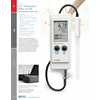 ph / temperature meter for milk with application specic probe