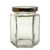 hexagon glass jar, toples segi lima-2