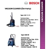 vaccum cleaner wet & dry bosch gas-50