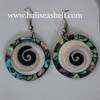 seashell jewelry indonesia / anting kerang bulat mata siwa
