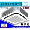 ac 6 pk cassette round flow daikin inverter rzr140luy14+fcq140luv14-7