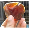 amber stone - red and cherry colour - rough - natural-3