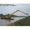excavator amphibi / swamp beko untuk pengerukan lumpur-5