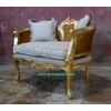 gold leaf rattan chair