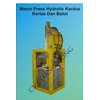 mesin press hydrolic kardus kertas dan botol