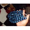 material beads butiran kayu kopi warna biru 20 mm per 10 butir-4