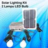solar kit 2 lampu led bulb