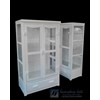 almari hias minimalis duco white