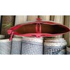 tas rotan bali dengan handle lubang, kulit warna merah - trntlokm