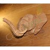 small elephant head/kepala gajah kecil/oak wood/kayu oak-1