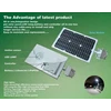 lampu jalan tenaga surya led 40 watt - pju surya lithium battery-1