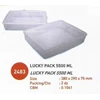 tepak atau box plastik transparant lucky pack 5500 ml merk lucky star