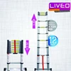 liveo lv 202 tangga single telescopic ladder (3.8 m)