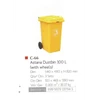 astana dustbin plastik 100 liter kode c66 merk lionstar