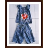 baju setelan anak balon batik