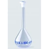 volumetric flasks clear class a standard blue scale