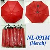 payung promosi lipat tiga warna merah