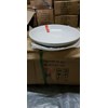 piring batu porselen polos lis emas royal alfred white golden line-1