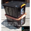box plastik xavier container 40 liter hitam coklat sx 104 merk multi-3