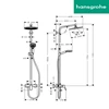 hansgrohe shower hight quality crometta s240 single lever-1