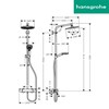 hansgrohe shower best quality crometta s 240 with thermostat ecostat-1
