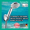 hansgrohe crometta 85 3jet hand shower with porter shower holder-1