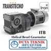 transtechno helical bevel gearmotor itb