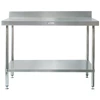 meja kerja stainless steel - work bench with splash back