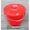 ember plastik atau timba 2.5 galon warna merah merk boss