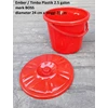ember plastik atau timba 2.5 galon warna merah merk boss-3