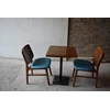 meja makan kursi dan meja cafe set