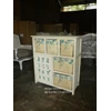 kerajinan kayu cabinet/meja/rak laci rotan