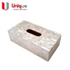 tempat tisue kerang kotak silver / kerajinan kerang-1