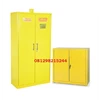 steel chemical storage cabinet 2 doors hazardous material