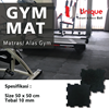 gym mat puzzle / alas gym / alas gym / matras lantai karpet karet size 50 x 50