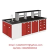 steel island bench with sink & rack - meja lab ruang tengah dengan sink & rack