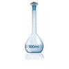 measuring flask, blaubrand®, class a, boro 3.3, de-m, with pp stopper, purprotect gelas ukur