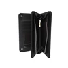 garuda business mens zipper pu leather long section multicard walletpurse handbag dompet pria - hitam-1
