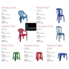 kursi makan plastik royal chair kuat tebal harga ok merk maspion
