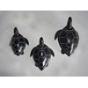 turtle crafts black from seashell / kerajinan ornamen penyu hitam dari kerang laut