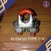 klem us type drop forged hd galvanized // klem seling wire rope clamps kuku macan wire clip-3